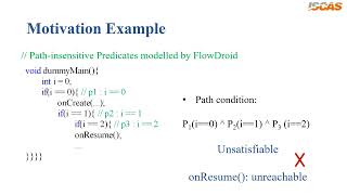 DMMPP: Constructing Dummy Main Methods for Android Apps with Path-sensitive Predicates