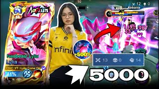 BRUTAL DAMAGE LYLIA   WISHING LANTERN 100% BROKEN 😱 | LYLIA BEST BUILD || Build Top 1 Global Lylia