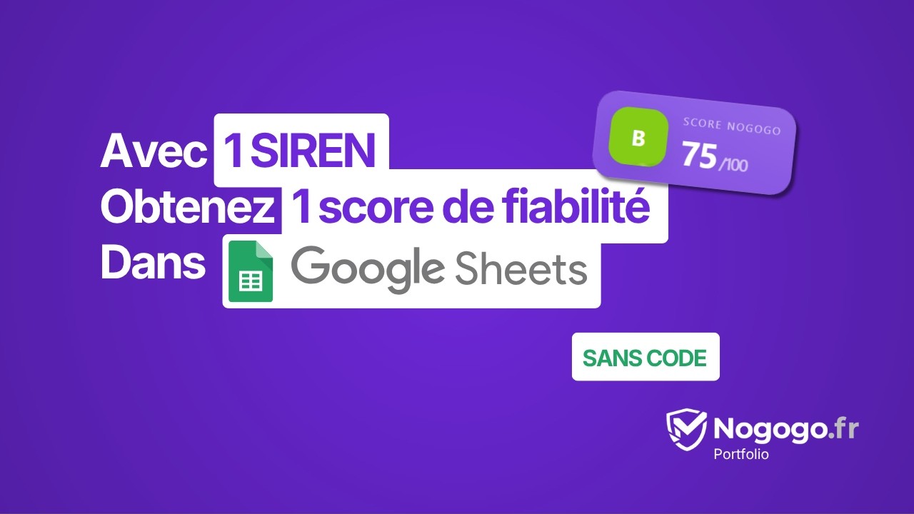 Aperçu de la démonstration de Nogogo Portfolio dans Google Sheets