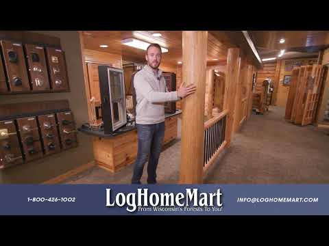 Video: Rustic Pine Post - Air-Dried Peeled Pine Logs - #543