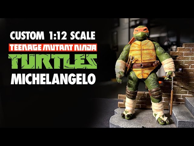 Custom TMNT Michelangelo Mezco-style Action Figure! - YouTube