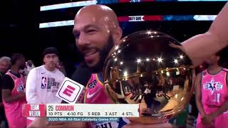 Common Wins 2020 NBA Celebrity Game MVP!