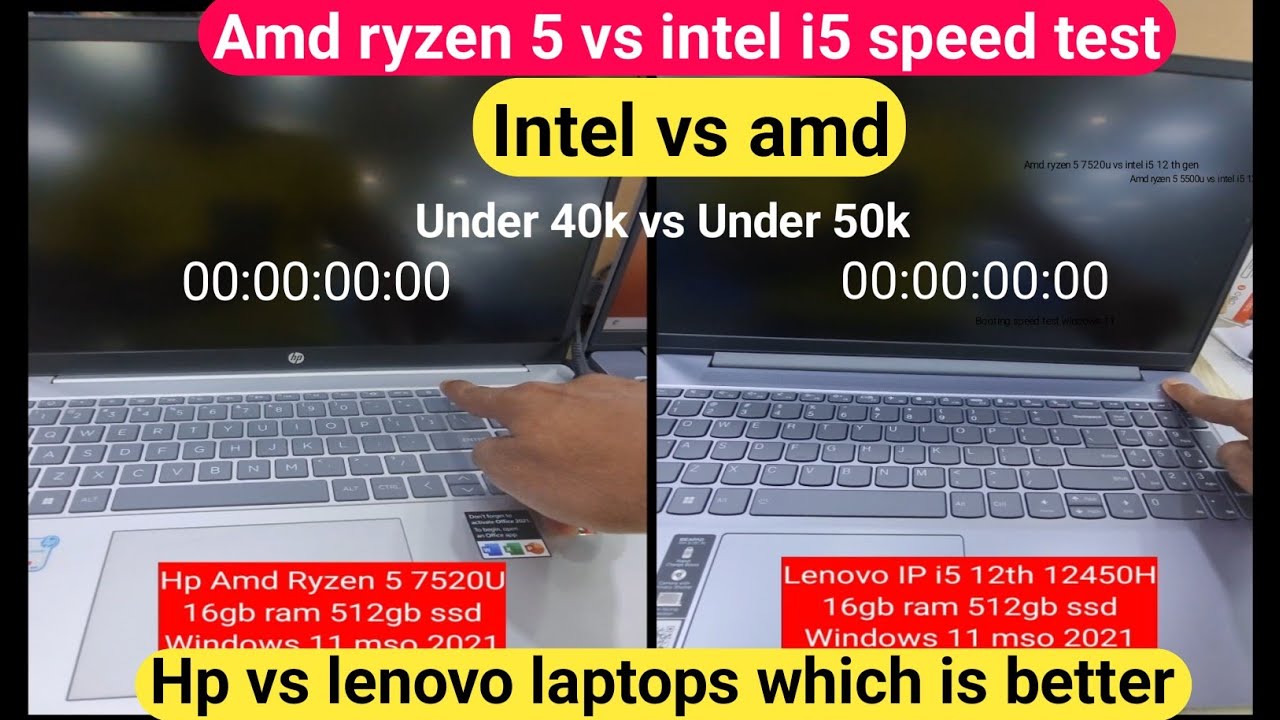 amd vs intel processor | amd ryzen 5 vs intel i5 | hp vs lenovo laptops which is better