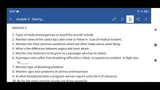 MODULE 5 IATA CABIN CREW