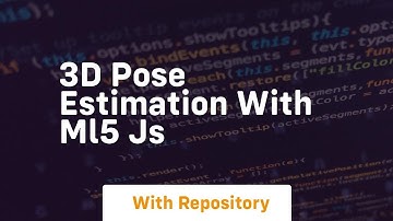 3d pose estimation with ml5 js