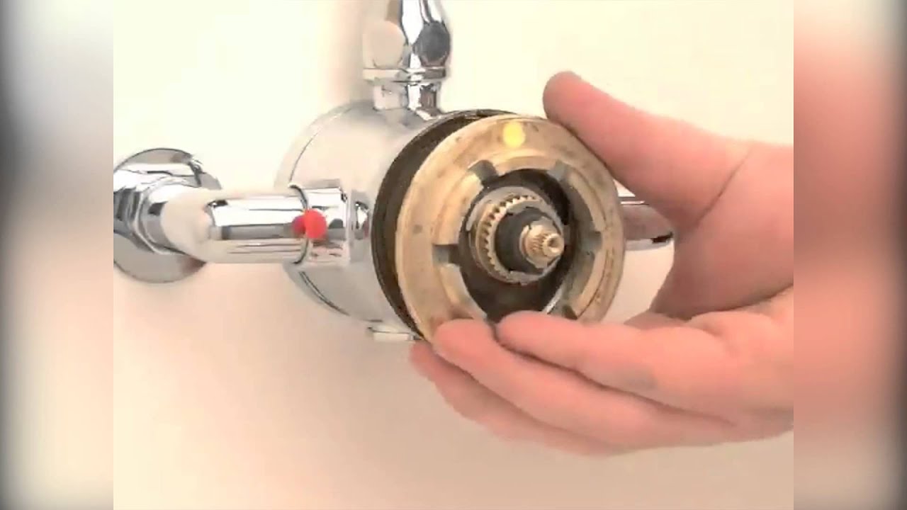 Mango Termostático Para Grifo De Ducha O Bañera – Cromo Espejo, Con Marcas De Temperatura Y Anillo De Parada