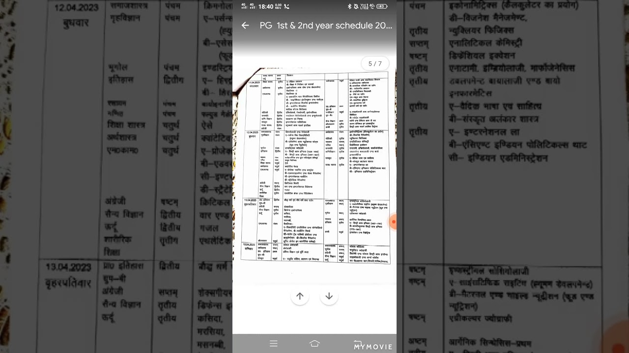 VBSPU 2023 M.A exam time table shere and like plz