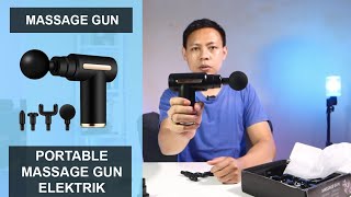 Massage Gun Electric Portable Rechargeable | Alat Pijat elektrik portable