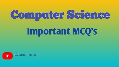 Most Repeated Computer Science MCQS|Ppsc Computer science MCQS||GAT MCQS|Past Paper|Part 1