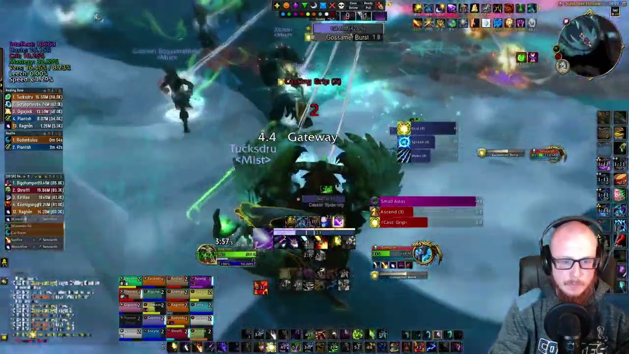 Mythic Sennarth Balance Druid POV - Mist Guild Team CC First Kill