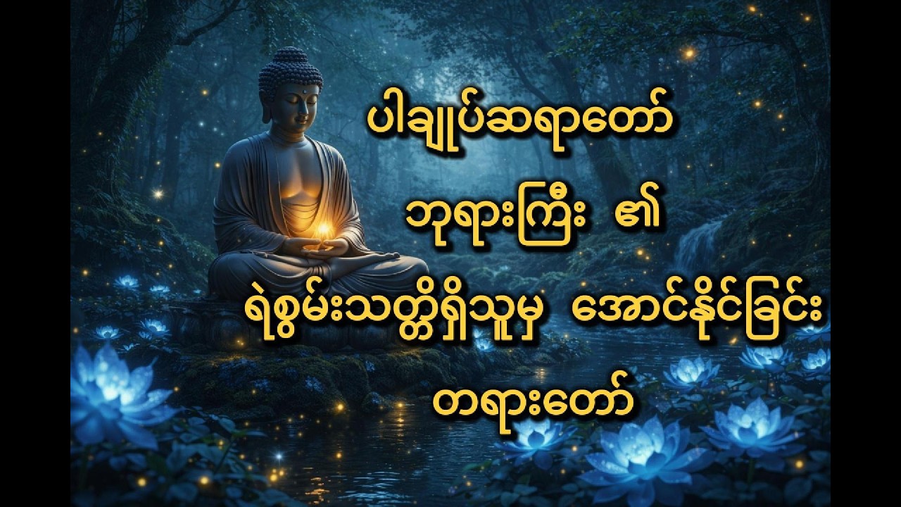 ပါချုပ်ဆရာတော် ဘုရားကြီး ၏ ရဲစွမ်းသတ္တိရှိသူမှ အောင်နိုင်ခြင်း တရားတော်