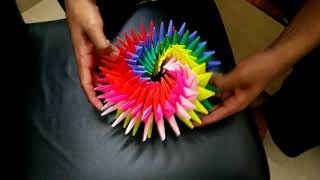 Super Origami Star (Origami Swirl Star Torus by Yuri Shumakov)