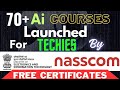 70+ Ai COURSES Launched By MEITY &amp; NASSCOM | FREE CERTIFICATION | All Are Eligible 🔥🔥🔥