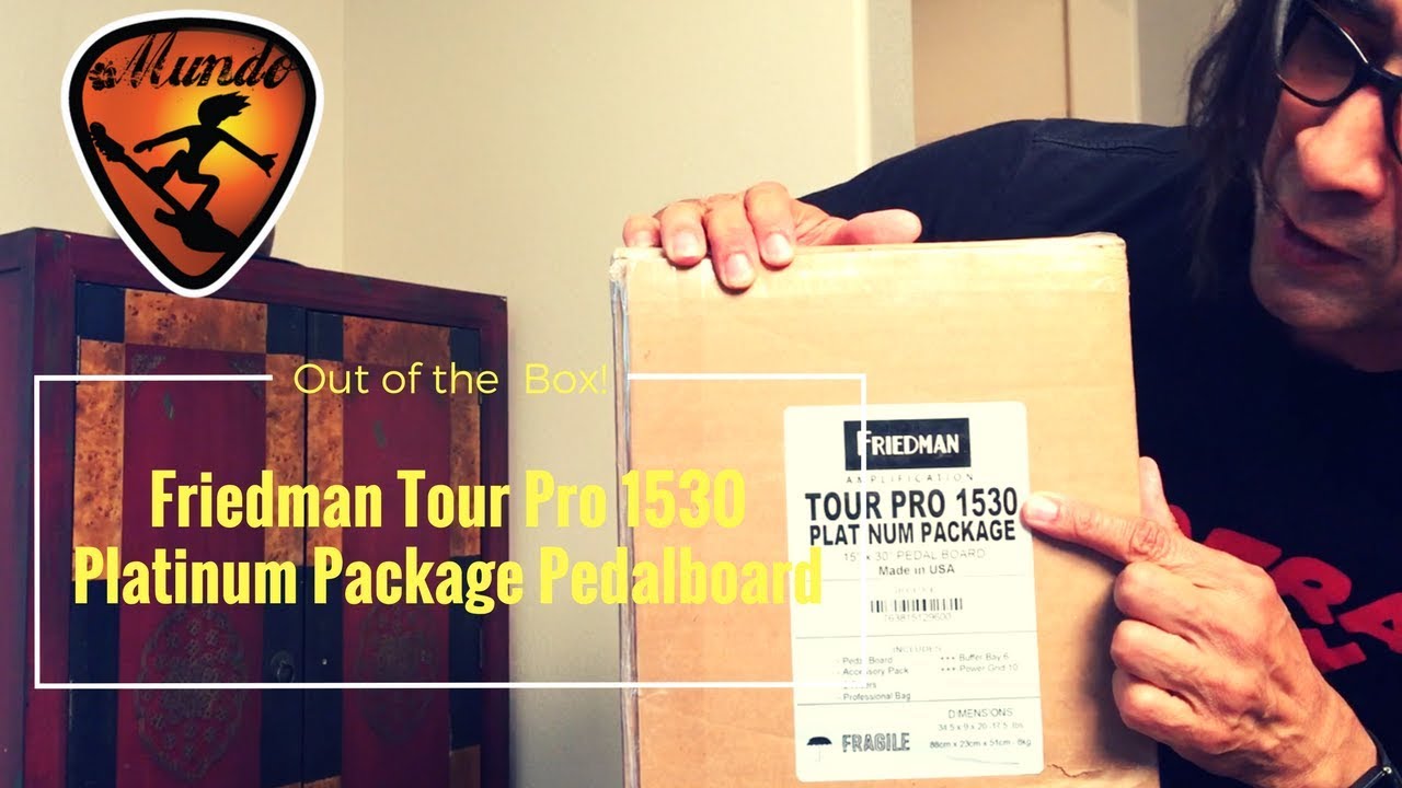 Friedman Tour Pro 1530 Platinum Pack Pedalboard "Out of the Box!" YouTube