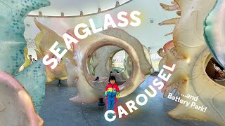 The PRETTIEST Ride in NYC? SeaGlass Carousel + Battery park fun