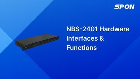 Chapter 3 - 11 NBS-2401 Hardware Interfaces and Functions #spon