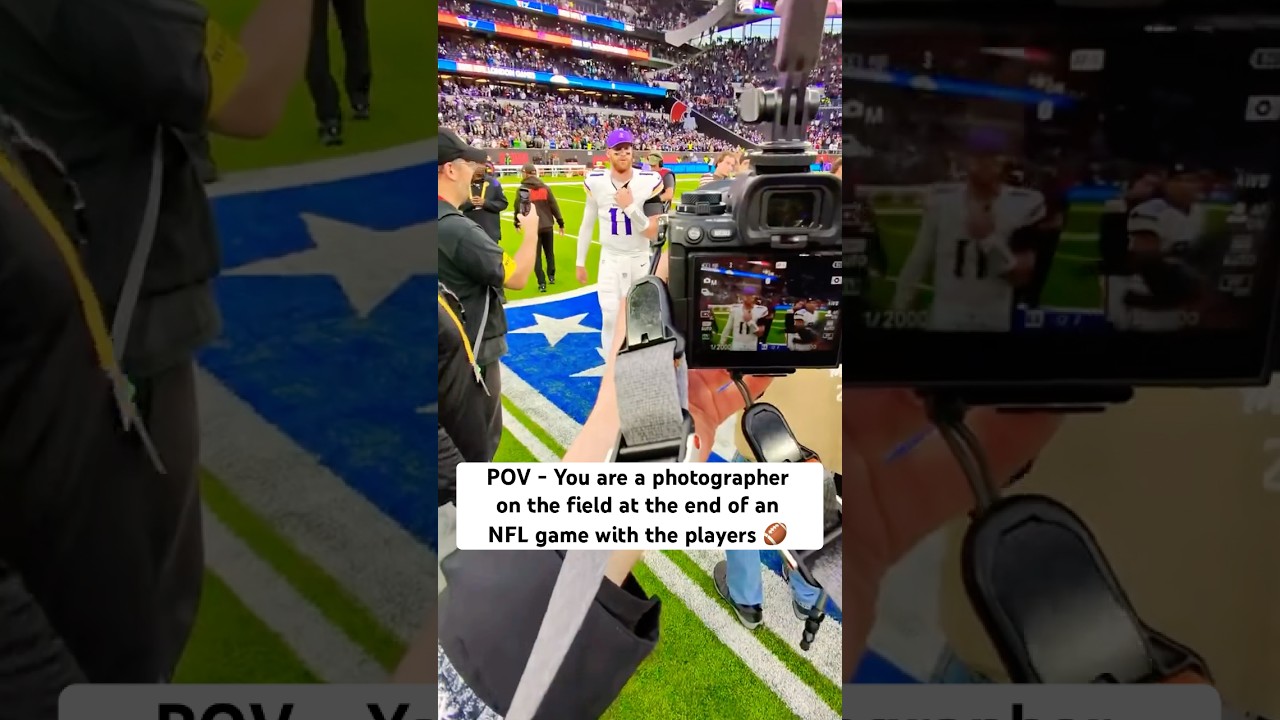 POV - Невероятный опыт на поле в конце матча НФЛ с игроками! 🏈📸