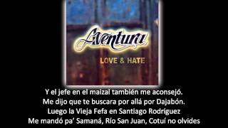 Video thumbnail of "Aventura - Pueblo Por Pueblo (lyric - letra)"