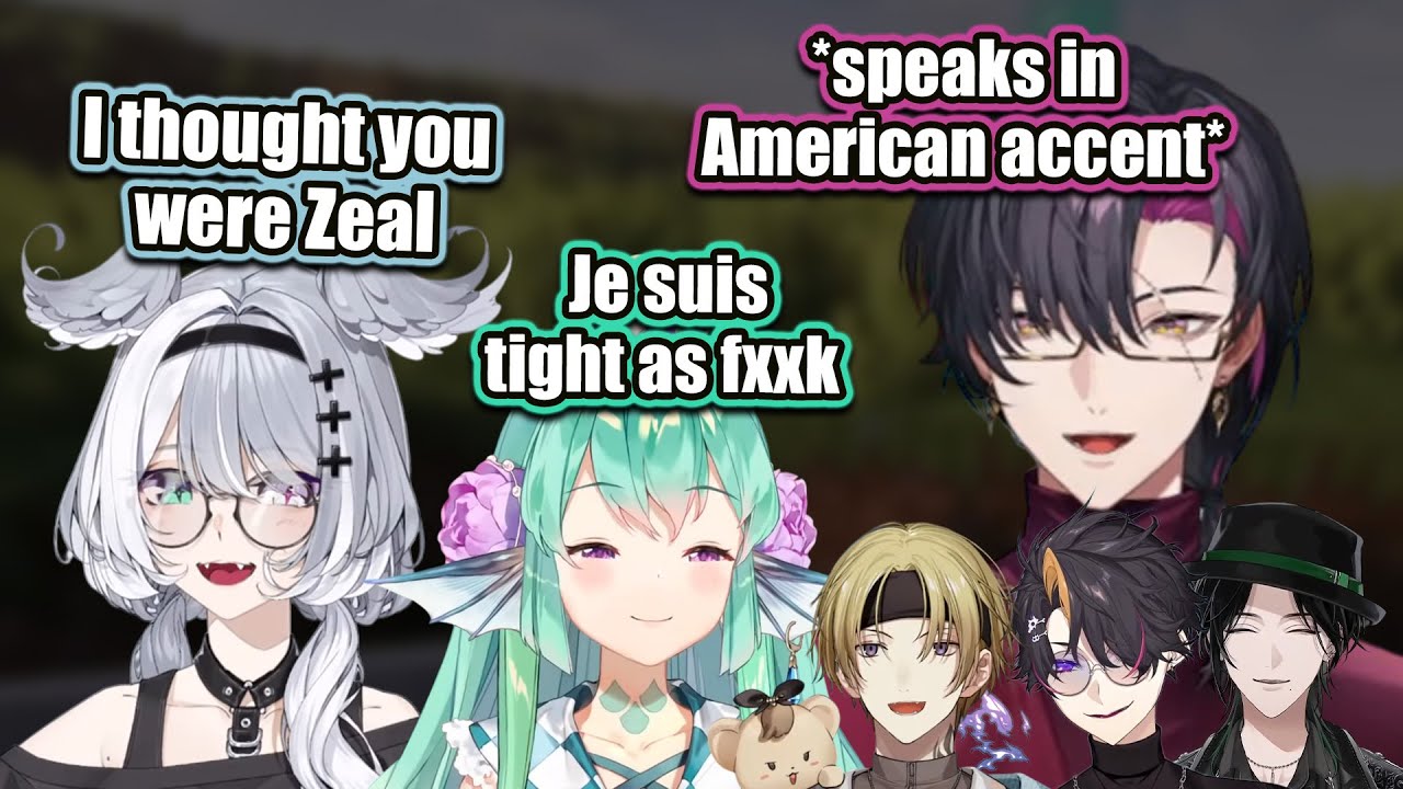 Zali gets asked to do an American accent 【NIJISANJI EN CLIP | Zali/Elira/Finana/Luca/Zeal/Shu】