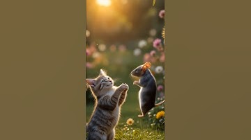 Hero Cat Saves Mouse in Epic Rescue Mission 😃| Unlikely Friendship Short Film