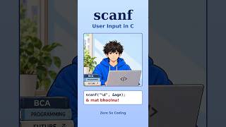 C Language: scanf se User Input Kaise Lein #Shorts