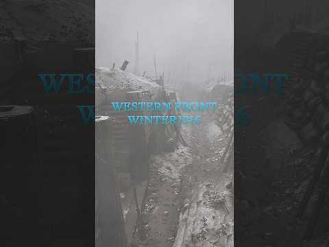 WW1 Dugout HQ Sleep Ambience| Rain & Distant Artillery  #ww1 #winterambience #war