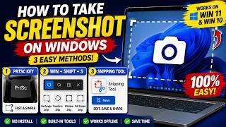 How to take Screenshot on Windows Laptop or PC – 3 Easy Methods (Windows 10/11)