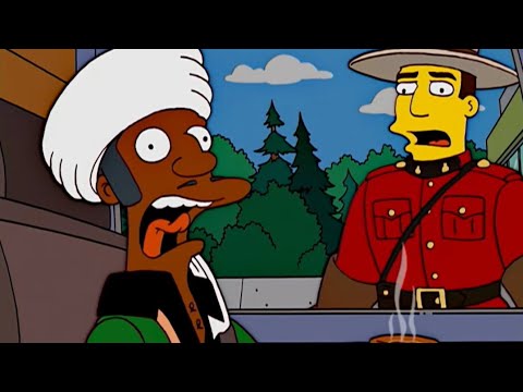 Apu Hot Coffee Border Crossing - The Simpsons