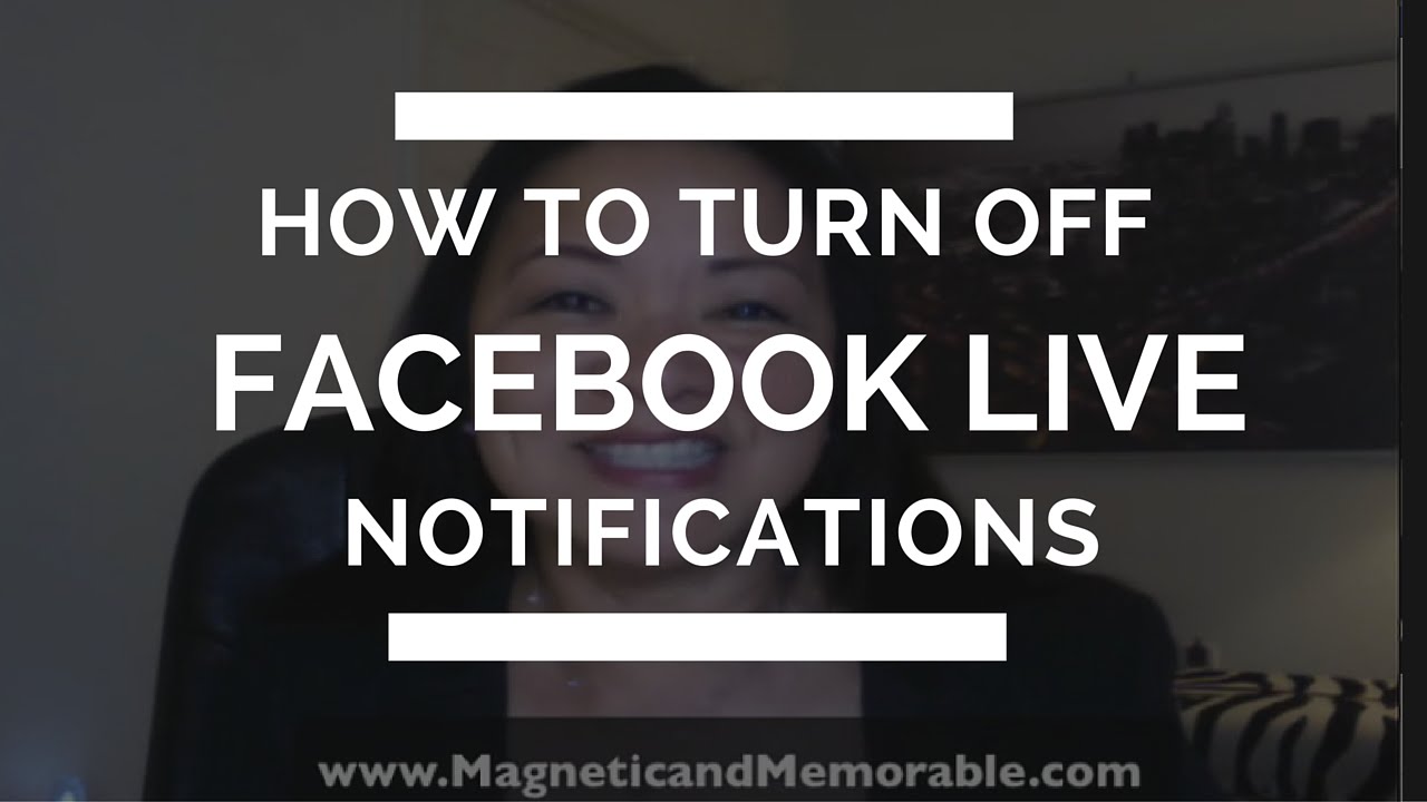 How to Turn Off Facebook Live Notifications or Turn It On - YouTube