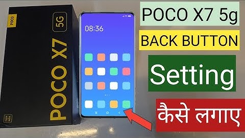Poco x7 5g back button setting | Poco x7 me back button kaise lagaye/navigation key setting