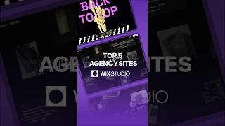Top 5 Agency sities in Wix Studio #wixstudio
