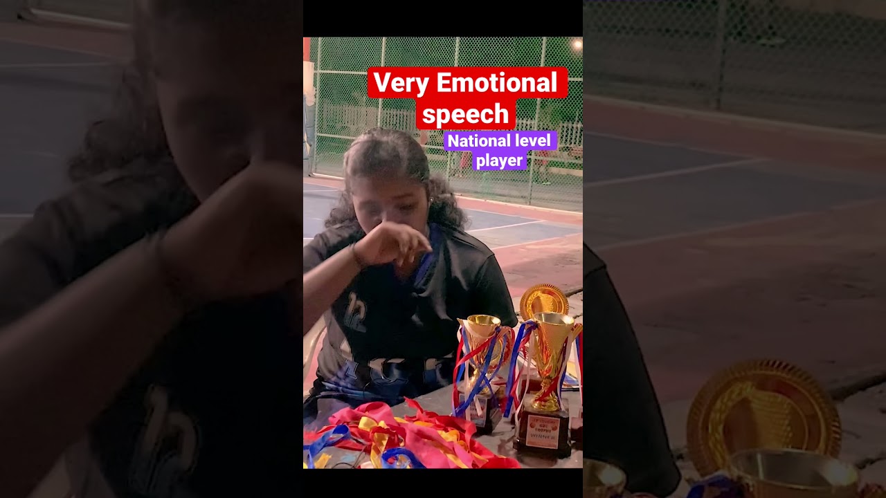 Emotional speech of national level player