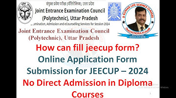 How can fill JEECUP form 2025/Online Application Form Submission for JEECUP – 2025