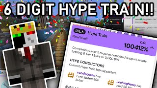 Ranboo DESTROYED The Twitch SUB TRAIN!! FIRST EVER 6 Digit HYPE TRAIN!! Ranboo Subathon