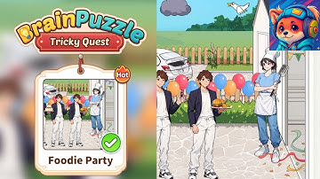 Brain Puzzle Tricky Quest Level 117 find the person who brought delicious food and let them join the