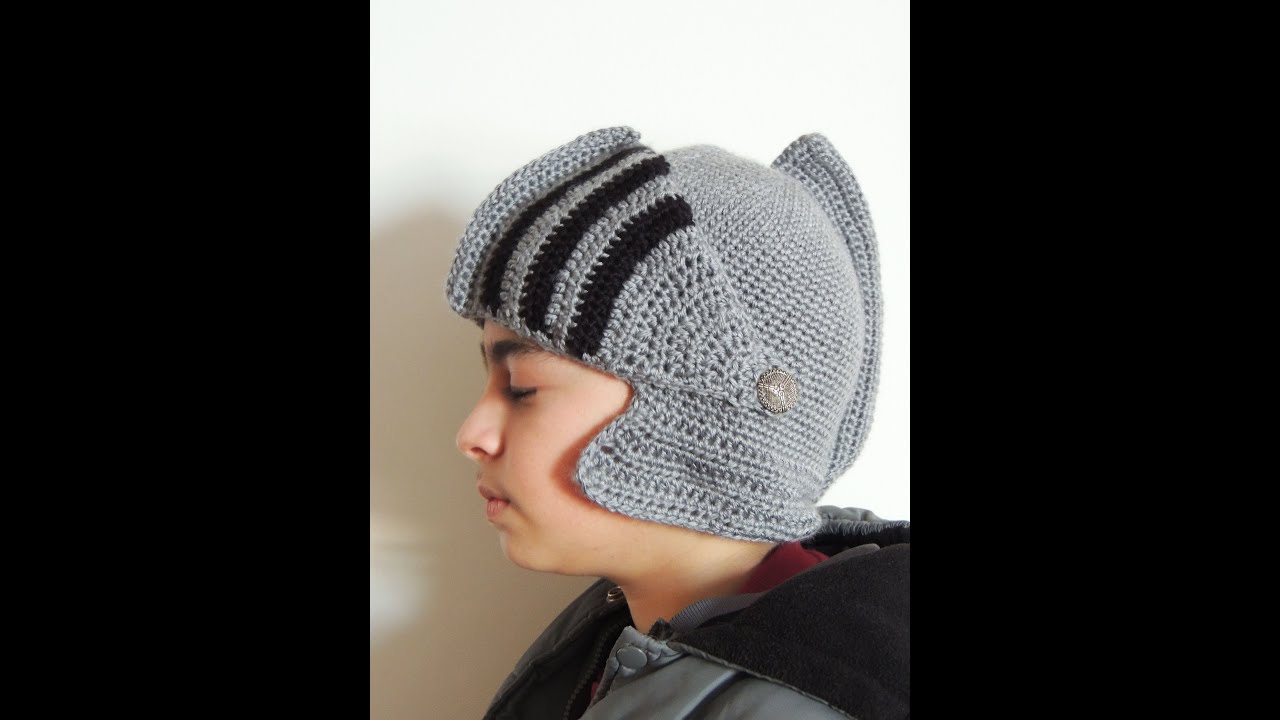 Crochet : Gorro Medieval.  Protector de Cara.  Parte 1 de 2