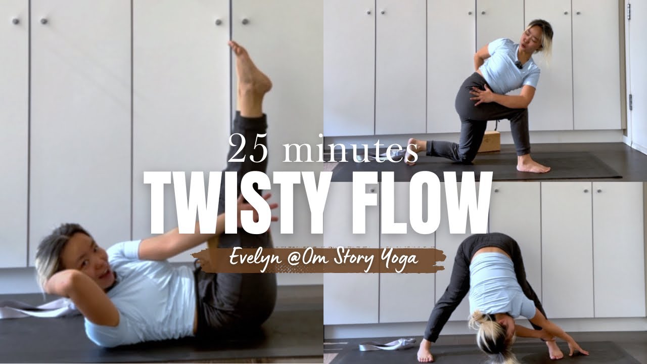 Healthy Spine | Twisty Full Body Flow | All Level | Inner Thigh&Shoulders | Beginner-friendly 25’