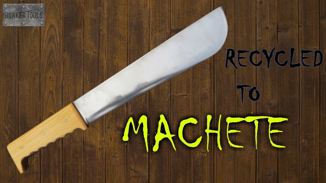 Machete con material reciclado
