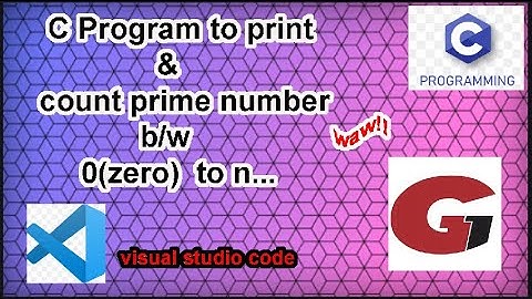C Program to print prime numbers | c program to count prime numbers |अभाज्य सँख्या | c programming