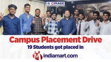 19 Students Got Campus Placement in Indiamart Company | Congratulations  from CIMAGE College