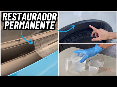 COMO HACER UN RESTAURADOR PERMANENTE PARA PLASTICOS NEGROS