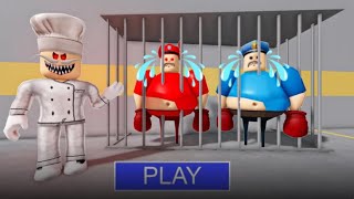 PAPA PIZZA VS BOXER POLICEPRISON RUN! (Obby) ROBLOX CRAZY ESCAPE GAMEPLAY 