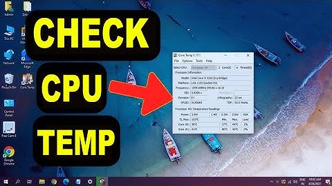 How to Check CPU Temperature & What to do if CPU Temperature is High in Windows 10
