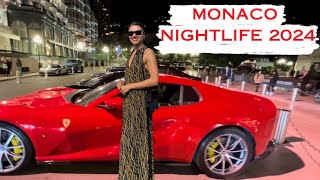 NIGHTLIFE WITH MILLIONAIRES IN MONACO 2024 SUPERCARS | LUXURY LIFESTYLE | #monaco #luxury