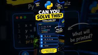 Python Quiz #1 🐍 #Shorts #PythonQuiz #Python #Coding #LearnPython #CodingQuiz #CodeNewbie #TechQuiz