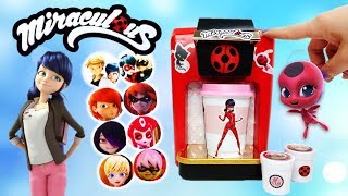 Marinette's Cafe Surprise Toy Coffee Maker with Miraculous Ladybug and Villains