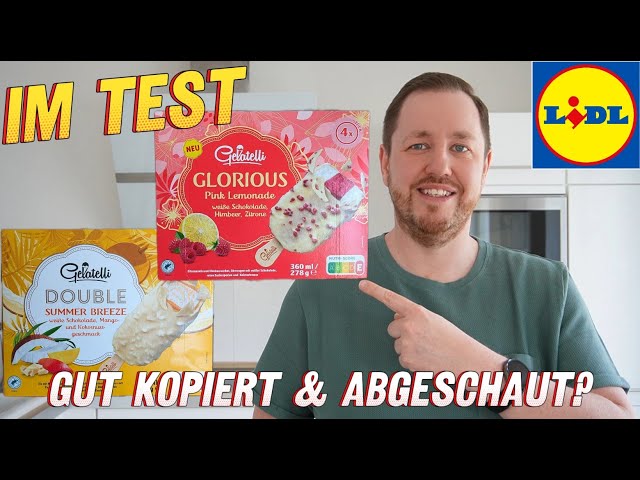 Lidl: "Gelatelli" Glorious Pink Lemonade & Summer Breeze ice creams tested  - YouTube