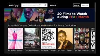 Finding and Requesting Kanopy Videos (Faculty)