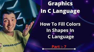 How To Fill Color In Shapes In C Graphics #Pradip369