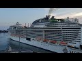 MSC Grandiosa 1st one sailing after the lockdown 🥰